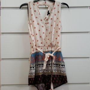 Sleeveless Patterned Romper